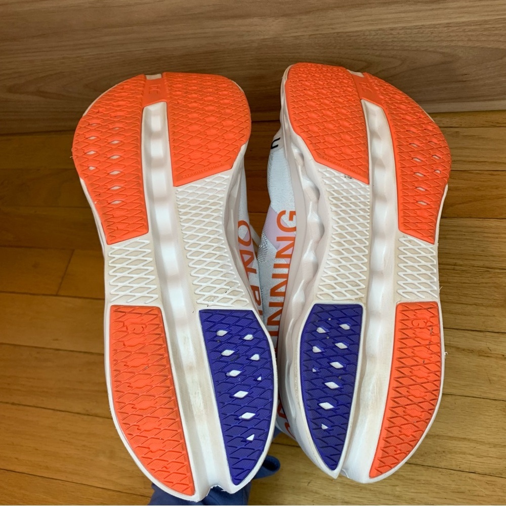 On Running Cloudsurfer Next Women's Sneakers in White / Flame - Size 12 - Picture 5 of 9